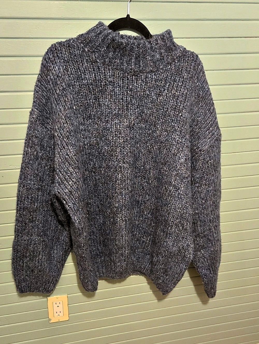 Blue Gray Knit Sweater